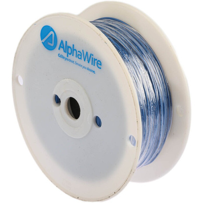 Alpha Wire Hook Up Wire Series Blue 0.23 mm² Harsh Environment Wire, 24 AWG, 7/0.20 mm, 305m, PVC Insulation