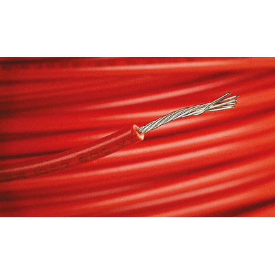 Alpha Wire 3050 Series Orange 0.23 mm² Hook Up Wire, 24 AWG, 7/0.20 mm, 305m, PVC Insulation