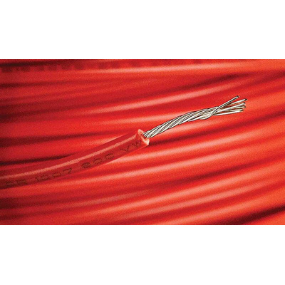 Alpha Wire 3050 Series Orange 0.23 mm² Hook Up Wire, 24 AWG, 7/0.20 mm, 305m, PVC Insulation