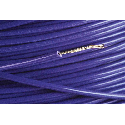 Alpha Wire Purple 0.25 mm² Hook Up Wire, 24 AWG, 7/0.20 mm, 305m, PVC Insulation