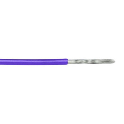 Alpha Wire Purple 0.25 mm² Hook Up Wire, 24 AWG, 7/0.20 mm, 305m, PVC Insulation