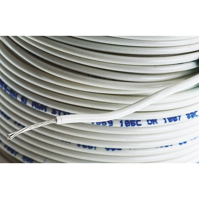 Alpha Wire White 0.35 mm² Harsh Environment Wire, 22 AWG, 7/0.25 mm, 30m, PVC Insulation