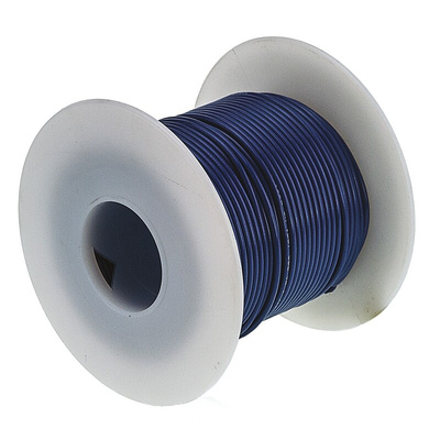 Alpha Wire 3051 Series Blue 0.35 mm² Harsh Environment Wire, 22 AWG, 7/0.25 mm, 30m, PVC Insulation