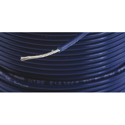 Alpha Wire 3051 Series Blue 0.35 mm² Harsh Environment Wire, 22 AWG, 7/0.25 mm, 30m, PVC Insulation