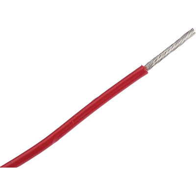 Alpha Wire Premium Series Red 1.32 mm² Hook Up Wire, 16 AWG, 26/0.25 mm, 305m, PVC Insulation