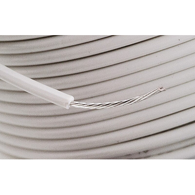 Alpha Wire White 0.23 mm² Harsh Environment Wire, 24 AWG, 7/0.20 mm, 30m, PVC Insulation
