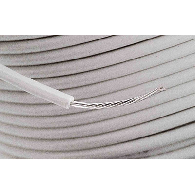 Alpha Wire White 0.23 mm² Harsh Environment Wire, 24 AWG, 7/0.20 mm, 30m, PVC Insulation
