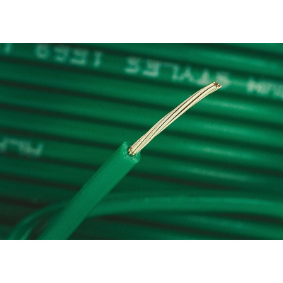 Alpha Wire Green 0.23 mm² Harsh Environment Wire, 24 AWG, 7/0.20 mm, 30m, PVC Insulation