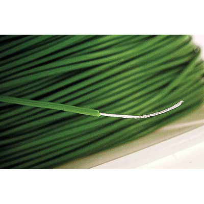 Alpha Wire Green 0.06 mm² PTFE Equipment Wire, 30 AWG, 7/0.10 mm, 30m, PTFE Insulation
