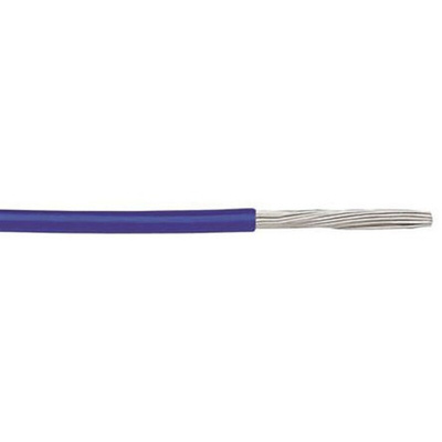 Alpha Wire Blue 0.05 mm² Hook Up Wire, 30 AWG, 7/0.10 mm, 30m, PTFE Insulation