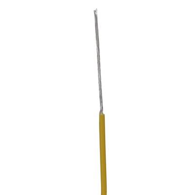 Alpha Wire Premium Series Yellow 0.09 mm² PTFE Equipment Wire, 28 AWG, 7/0.13 mm, 30m, PTFE Insulation