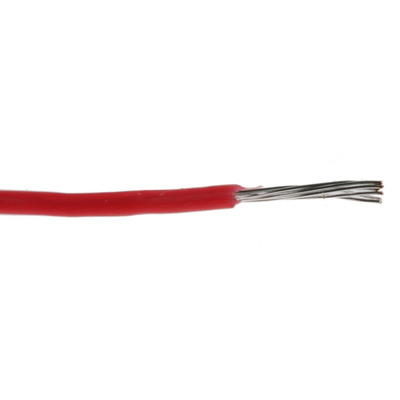 Alpha Wire Premium Series Red 0.14 mm² Hook Up Wire, 26 AWG, 7/0.16 mm, 30m, PTFE Insulation