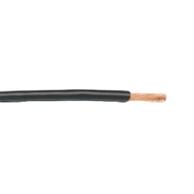 Alpha Wire Premium Series Black 0.23 mm² Hook Up Wire, 24 AWG, 7/0.20 mm, 30m, PTFE Insulation