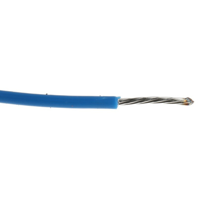 Alpha Wire Premium Series Blue 0.23 mm² Hook Up Wire, 24 AWG, 7/0.20 mm, 30m, PTFE Insulation