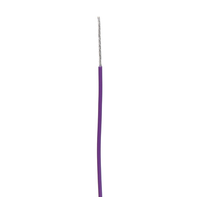 Alpha Wire 5854/7 Series Purple 0.23 mm² PTFE Equipment Wire, 24 AWG, 7/0.20 mm, 30m, PTFE Insulation