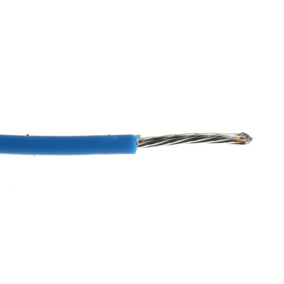 Alpha Wire Premium Series Blue 0.35 mm² Hook Up Wire, 22 AWG, 7/0.25 mm, 30m, PTFE Insulation