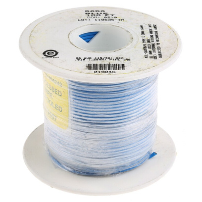 Alpha Wire Premium Series Blue 0.62 mm² Hook Up Wire, 20 AWG, 19/0.20 mm, 30m, PTFE Insulation