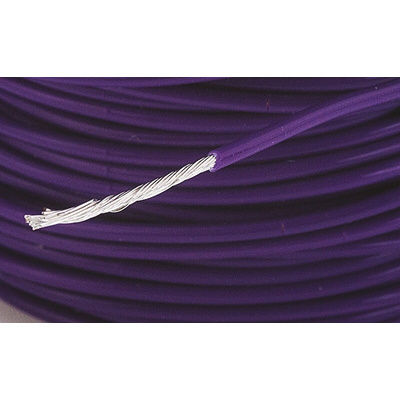Alpha Wire Purple 0.62 mm² PTFE Equipment Wire, 20 AWG, 19/0.20 mm, 30m, PTFE Insulation