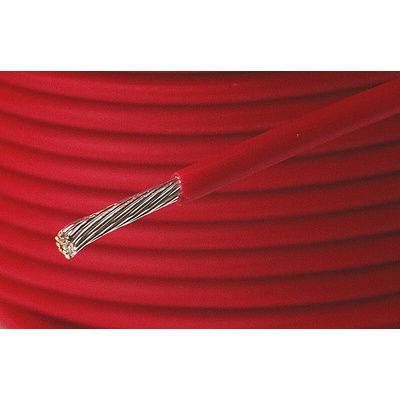 Alpha Wire Premium Series Red 0.96 mm² Hook Up Wire, 18 AWG, 19/0.25 mm, 30m, PTFE Insulation