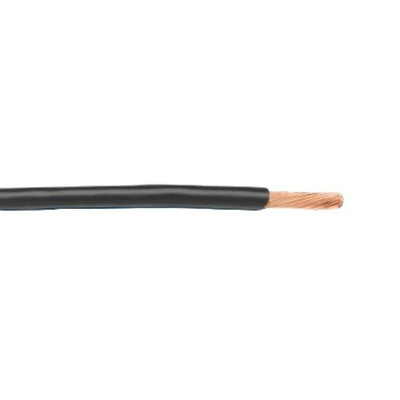 Alpha Wire Premium Series Black 1.23 mm² Hook Up Wire, 16 AWG, 19/0.29 mm, 30m, PTFE Insulation