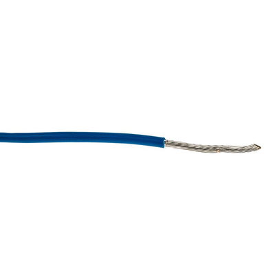 Alpha Wire Premium Series Blue 1.23 mm² Hook Up Wire, 16 AWG, 19/0.29 mm, 30m, PTFE Insulation