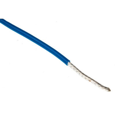 Alpha Wire Premium Series Blue 1.23 mm² Hook Up Wire, 16 AWG, 19/0.29 mm, 30m, PTFE Insulation