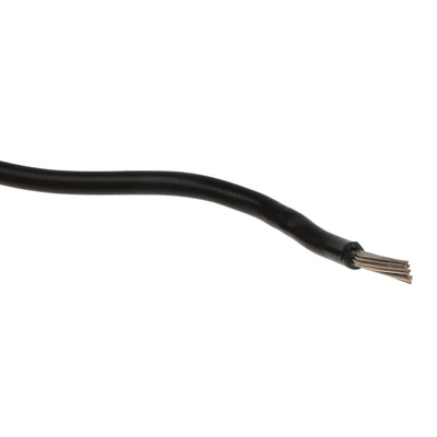 Nexans KY30 Series Black 0.52 mm² Hook Up Wire, 20 AWG, 19/0.2 mm, 100m, PVC Insulation