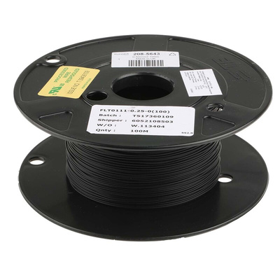 TE Connectivity FlexLite Series White 0.5 mm² Equipment Wire, 20 AWG, 19/0.19 mm, 100m, Polyolefin Insulation