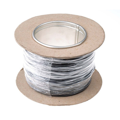 Hew Heinz Eilentropp SIFF Series Black 0.26 mm² Hook Up Wire, 23 AWG, 130/0.05 mm, 100m, Silicone Insulation