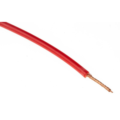 Hew Heinz Eilentropp SIFF Series Red 0.7 mm² Hook Up Wire, 19 AWG, 408/0.05 mm, 20m, Silicone Insulation