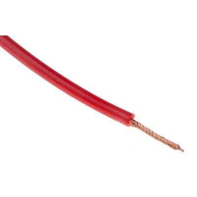 Hew Heinz Eilentropp SIFF Series Red 1.5 mm² Hook Up Wire, 15 AWG, 392/0.07 mm, 20m, Silicone Rubber Insulation