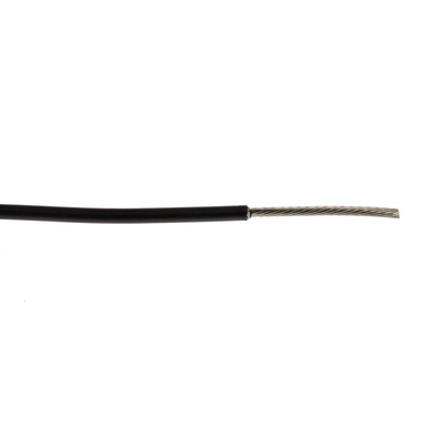 TE Connectivity Black 0.5 mm² Harsh Environment Wire, 0.18 mm, 100m, Polymer Insulation