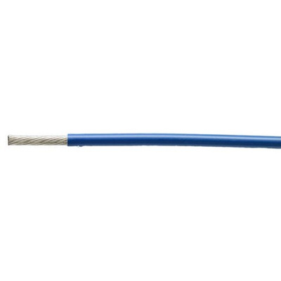 TE Connectivity 100G Series Blue 0.5 mm² Equipment Wire, 20 AWG, 19/0.18 mm, 100m, LSZH Insulation