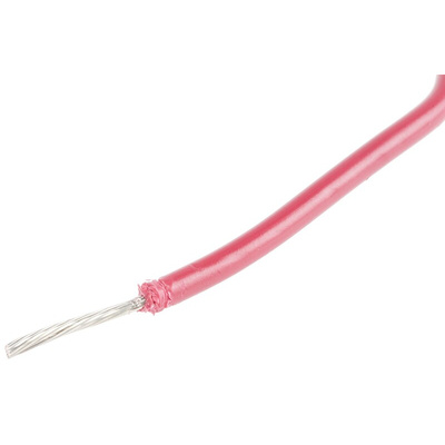 Alpha Wire Red 0.75 mm² Hook Up Wire, 18 AWG, 16/0.25 mm, 30m, PVC Insulation