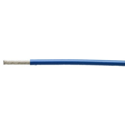 TE Connectivity 99M Series Blue 0.38 mm² Harsh Environment Wire, 22 AWG, 19/0.15 mm, 100m, PET Insulation