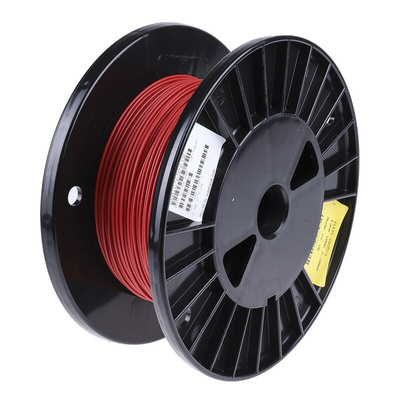 TE Connectivity Zerohal 100G Series Red 2.5 mm² Hook Up Wire, 13 AWG, 37/0.29 mm, 100m, LSZH Insulation