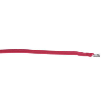 Alpha Wire EcoWire Series Red 0.2 mm² Hook Up Wire, 24 AWG, 7/0.20 mm, 30m, MPPE Insulation