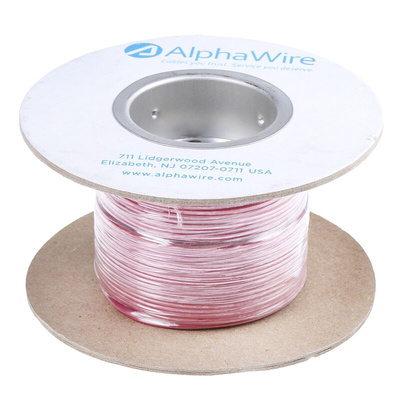 Alpha Wire EcoWire Series Red 0.33 mm² Hook Up Wire, 22 AWG, 7/0.25 mm, 30m, MPPE Insulation