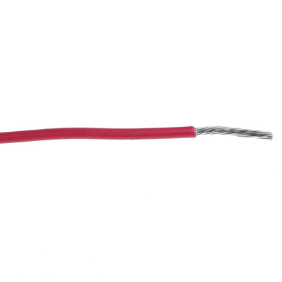 Alpha Wire EcoWire Series Red 0.52 mm² Hook Up Wire, 20 AWG, 10/0.25 mm, 30m, MPPE Insulation