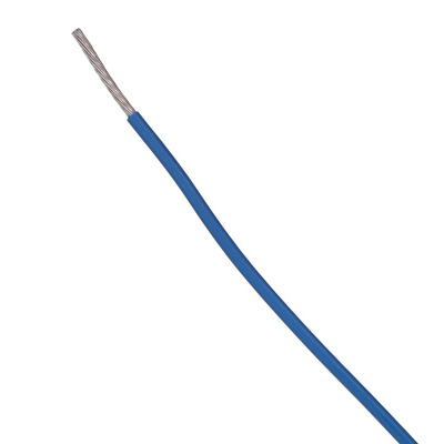 Alpha Wire EcoWire Series Blue 0.75 mm² Hook Up Wire, 18 AWG, 16/0.25 mm, 30m, MPPE Insulation