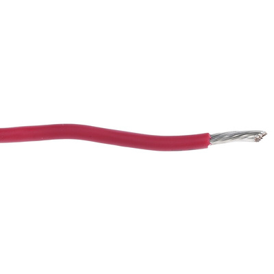 Alpha Wire EcoWire Series Red 1.3 mm² Hook Up Wire, 16 AWG, 26/0.25 mm, 30m, MPPE Insulation