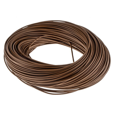 Lapp ÖLFLEX® H05Z-K 90° Series Brown 0.52 mm² Hook Up Wire, 20 AWG, 100m