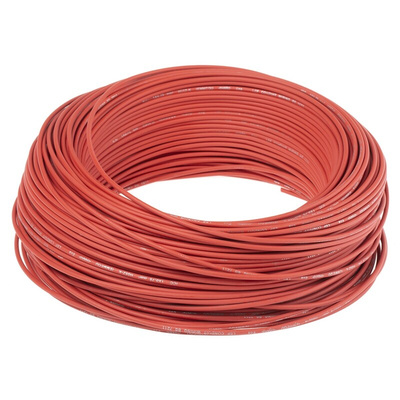 Lapp ÖLFLEX® H05Z-K 90° Series Red 0.75 mm² Hook Up Wire, 18 AWG, 100m
