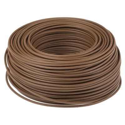Lapp ÖLFLEX® H07Z-K 90° Series Brown 2.5 mm² Hook Up Wire, 13 AWG, 100m
