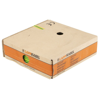 Lapp Green/Yellow 0.75 mm² Hook Up Wire, 20 AWG, 100m, PVC Insulation