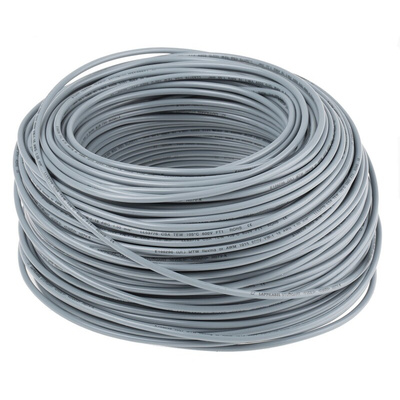 Lapp Grey 1.5 mm² Hook Up Wire, 15 AWG, 100m, PVC Insulation