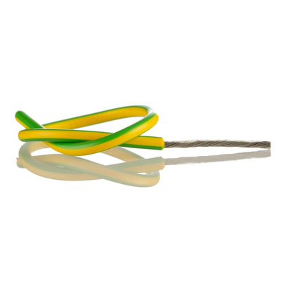 Lapp Green/Yellow 2.5 mm² Hook Up Wire, 13 AWG, 100m, PVC Insulation