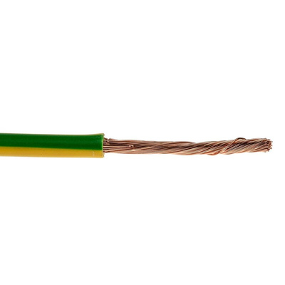 Lapp ÖLFLEX® H07V-K Series Green/Yellow 2.5 mm² Hook Up Wire, 50/30, 100m, PVC Insulation