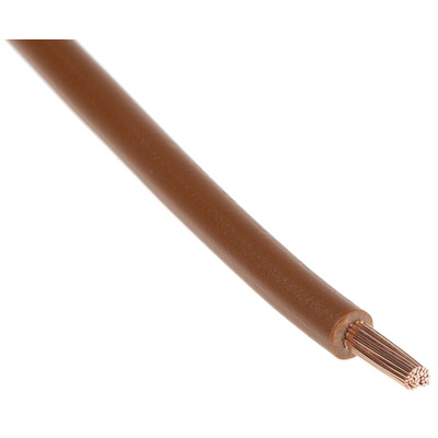 Lapp ÖLFLEX® H07V-K Series Brown 2.5 mm² Hook Up Wire, 14 AWG, 50/30, 100m, PVC Insulation