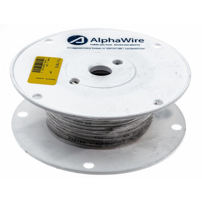 Alpha Wire Premium Series White 0.52 mm² Hook Up Wire, 20 AWG, 10/0.25 mm, 30m, Silicone Rubber Insulation